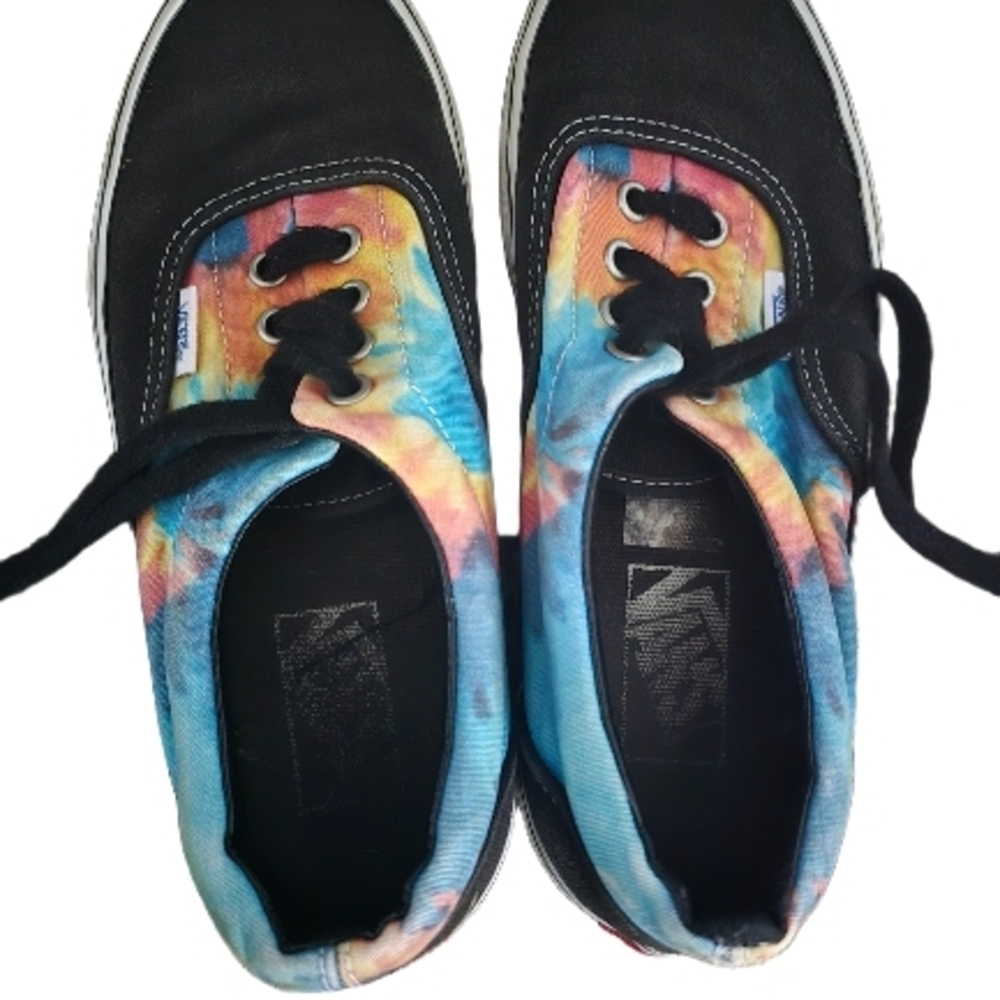 Vans Kids Sneakers - Black and Multicolor Tie-Dye